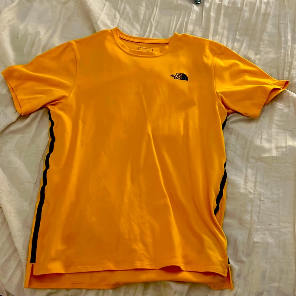 Yellow north face t-shirt